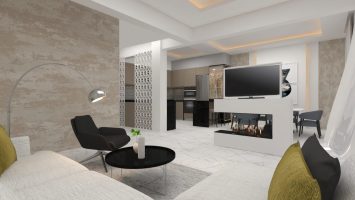 καθιστικο κουζινα 2